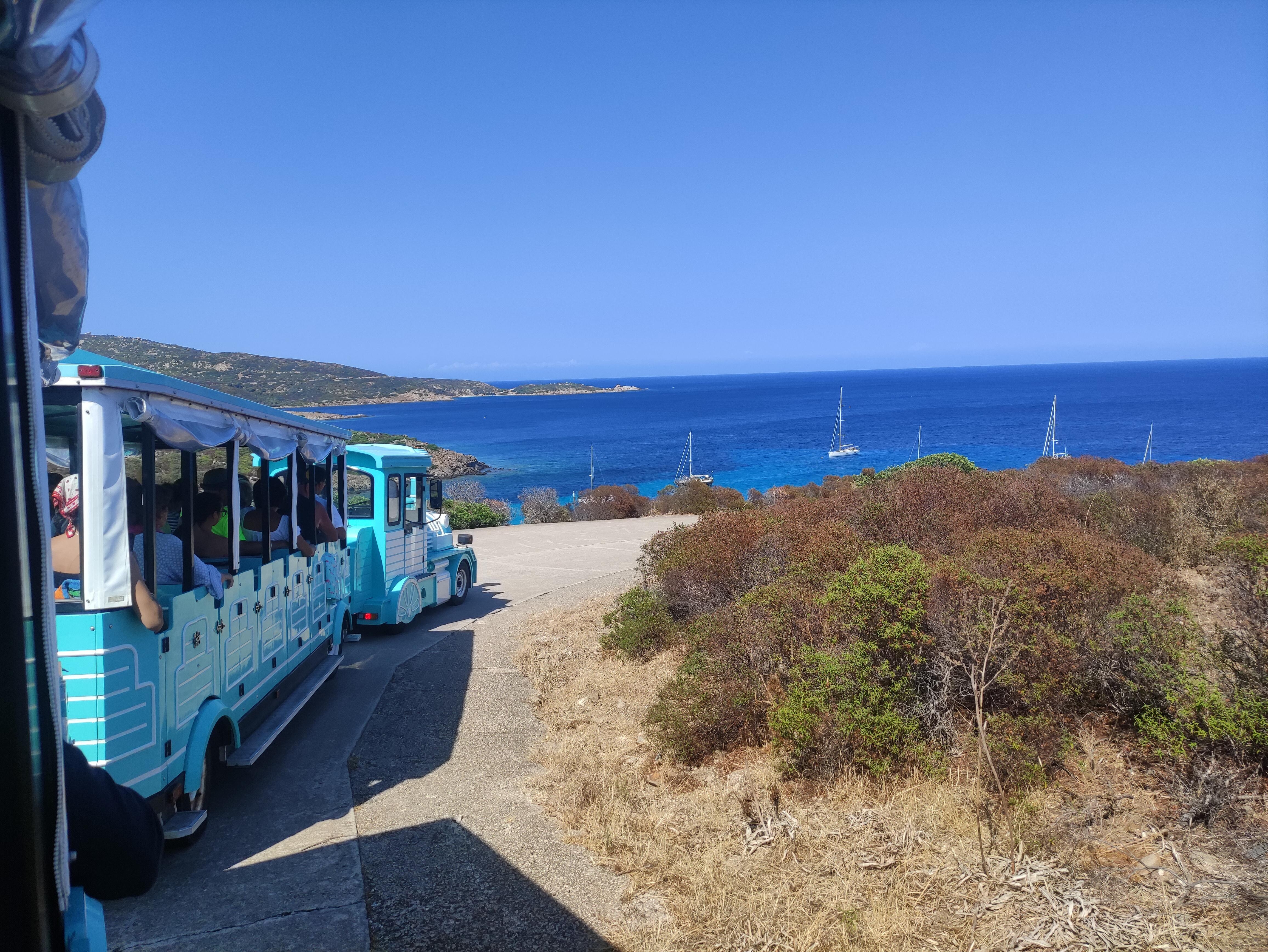 Parc national de l'Asinara en petit train