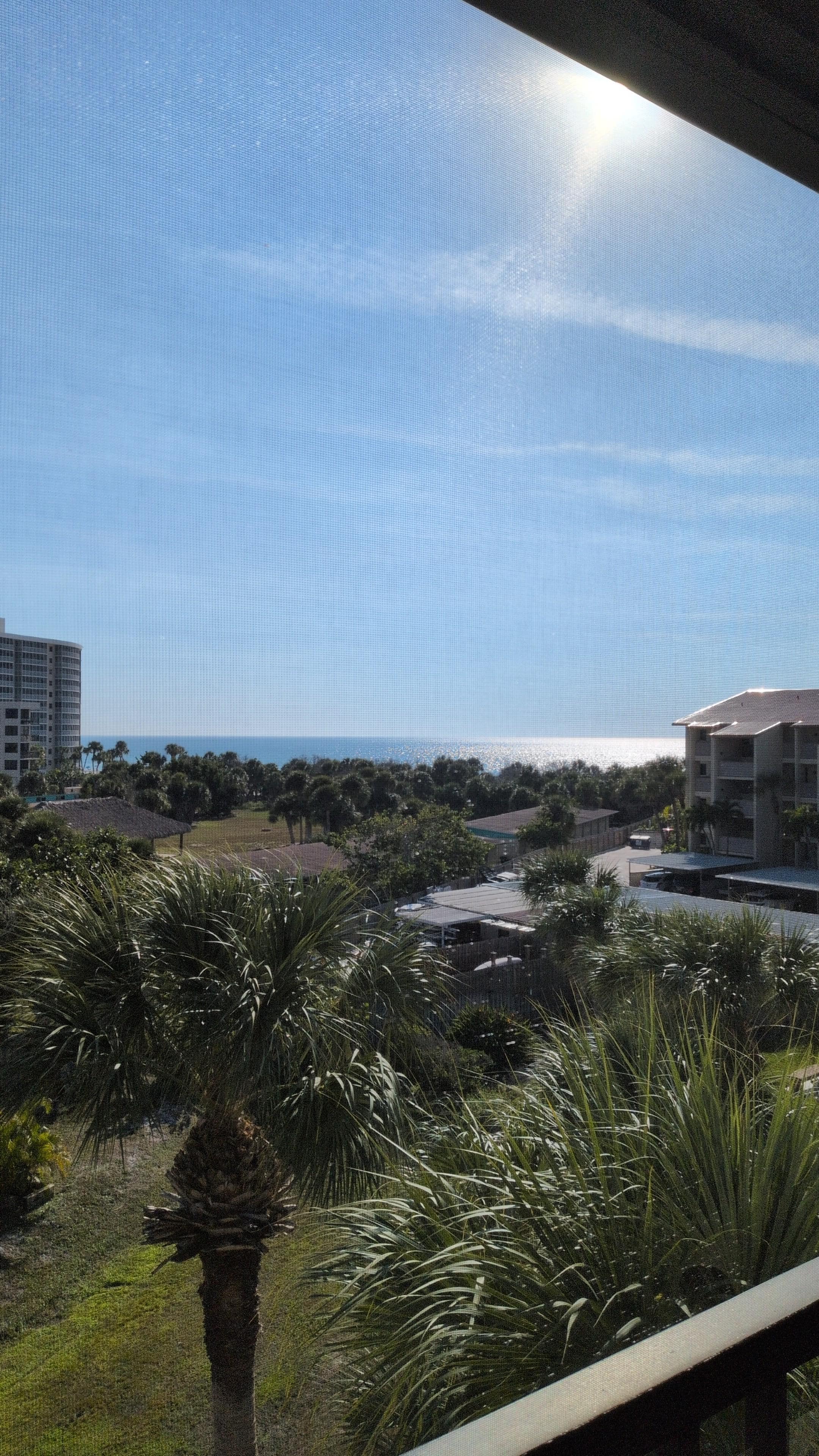 Daytime view from the balcony