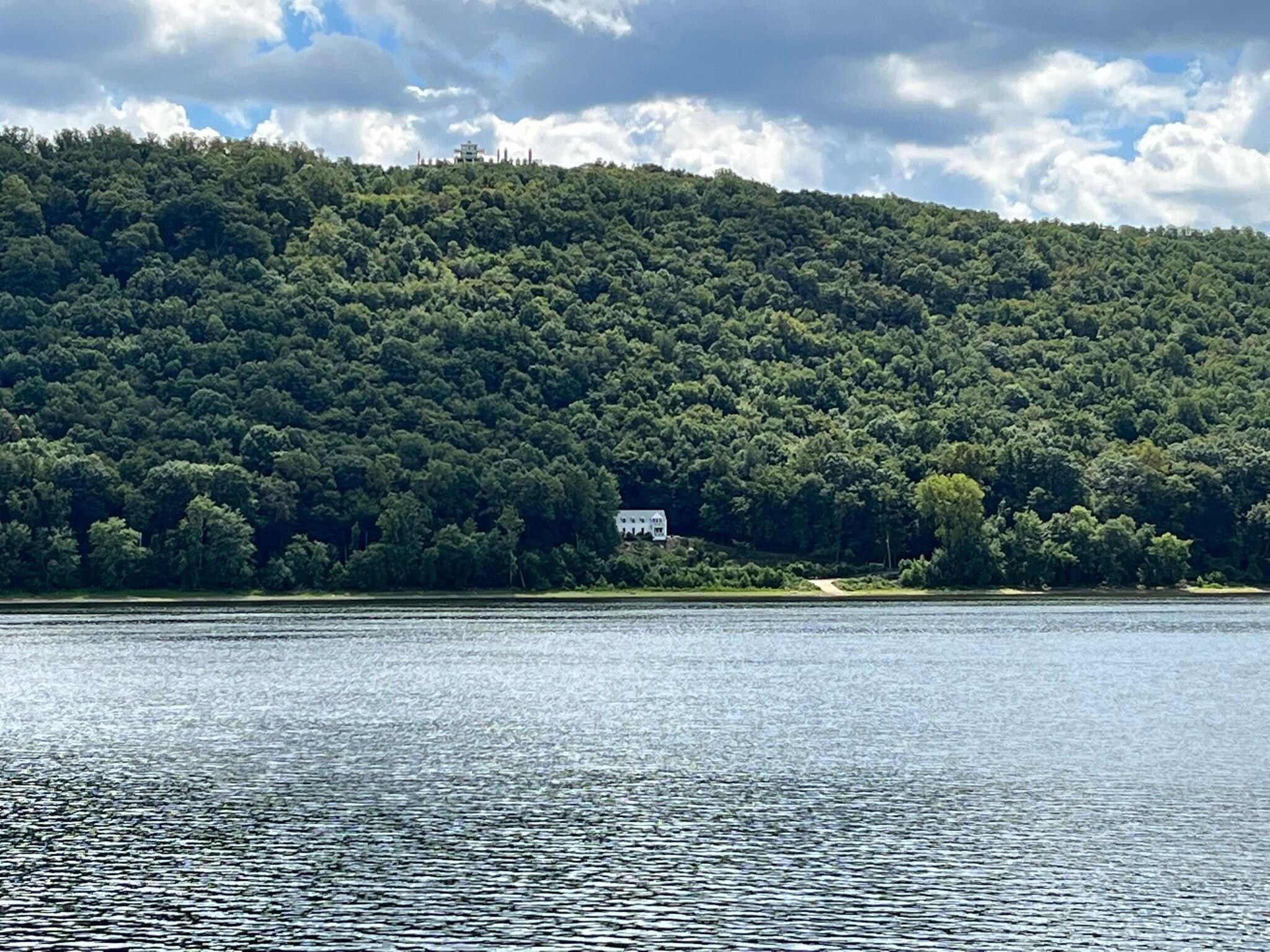 View of Boathouse across the river in Marietta