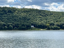 View of Boathouse across the river in Marietta