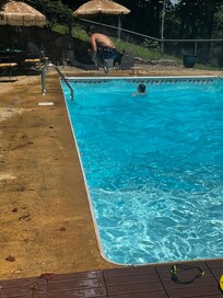 Pool at house. Clean and very private.