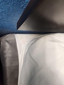 Spilled on and unchanged.