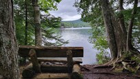 10 minute drive to a flat hike around Lake Placid