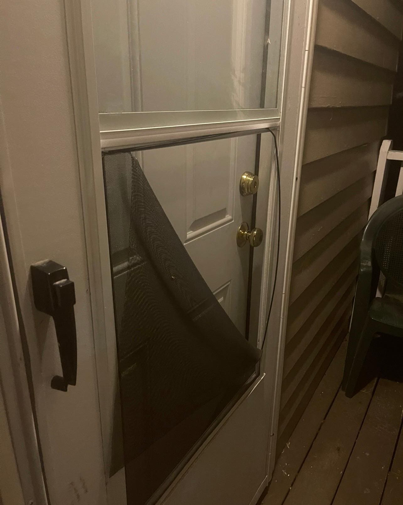Screen door I’m glad we didn’t wanna leave it open at all anytime.