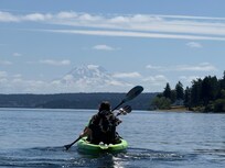 Kayak over to Eagle Island! Walked around the whole beach. Very clean and clear beach