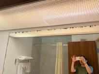 Mirror damage before we checked in