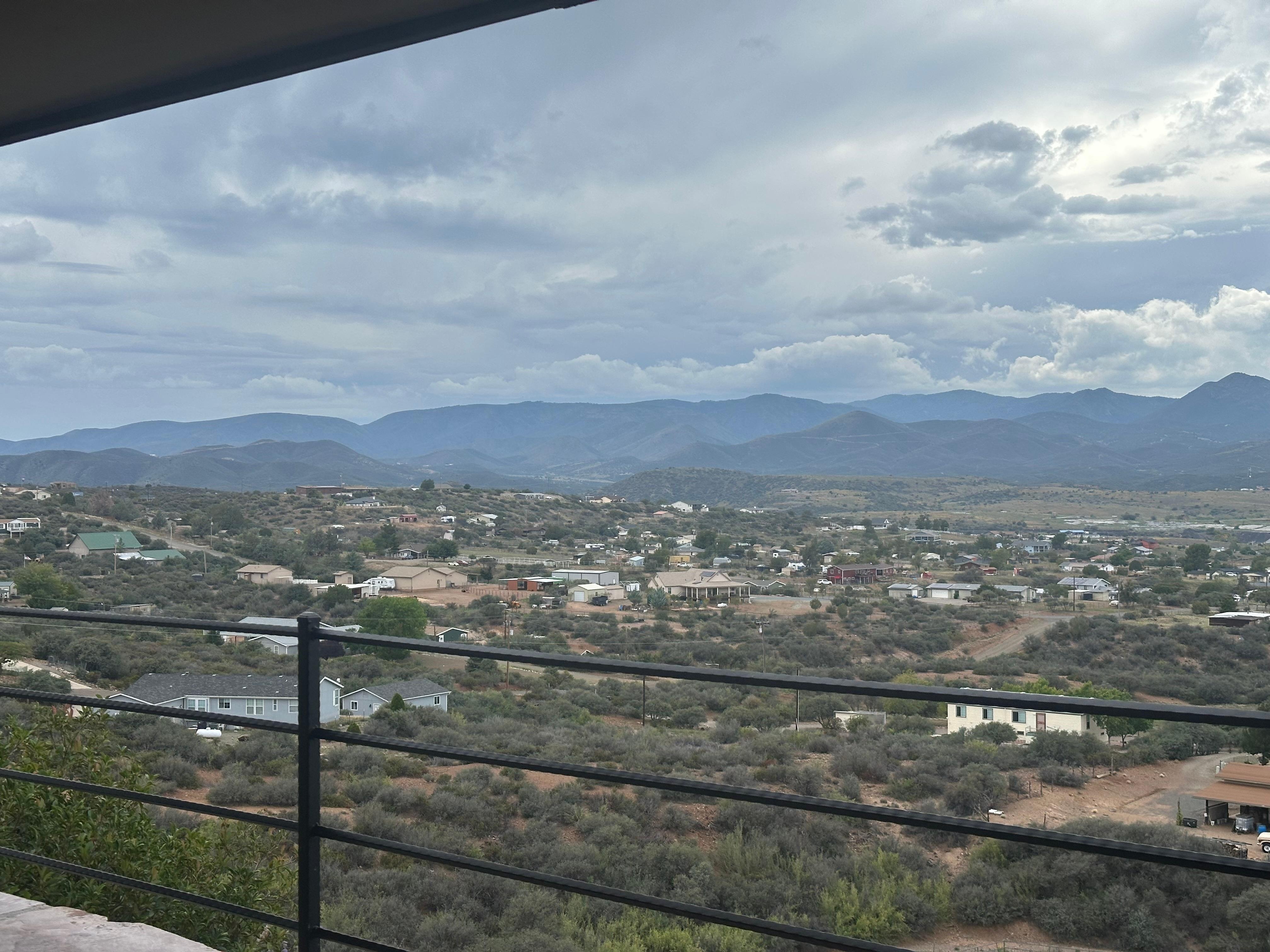 Watching the storm come in.