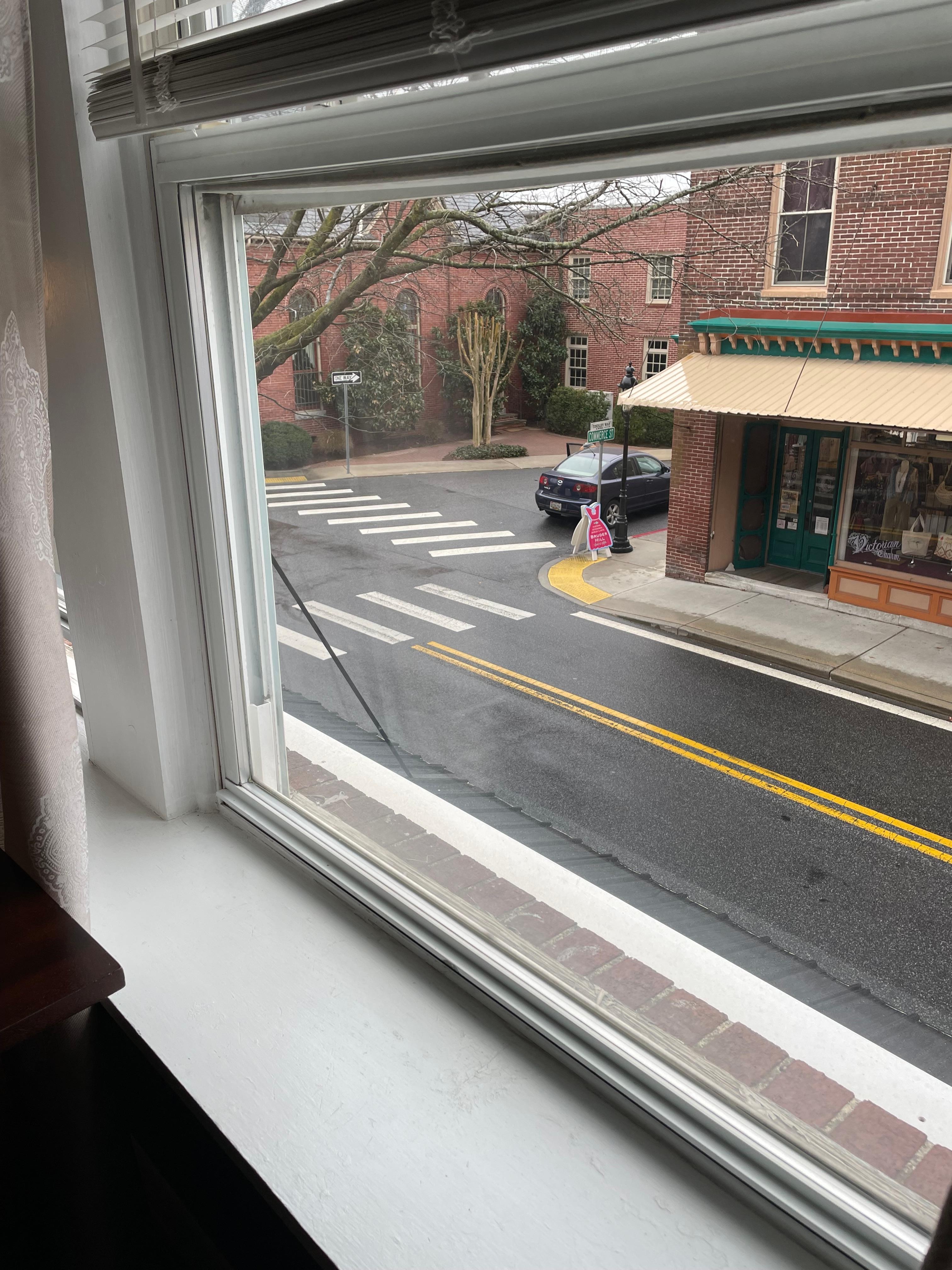 Our view of Main St. 