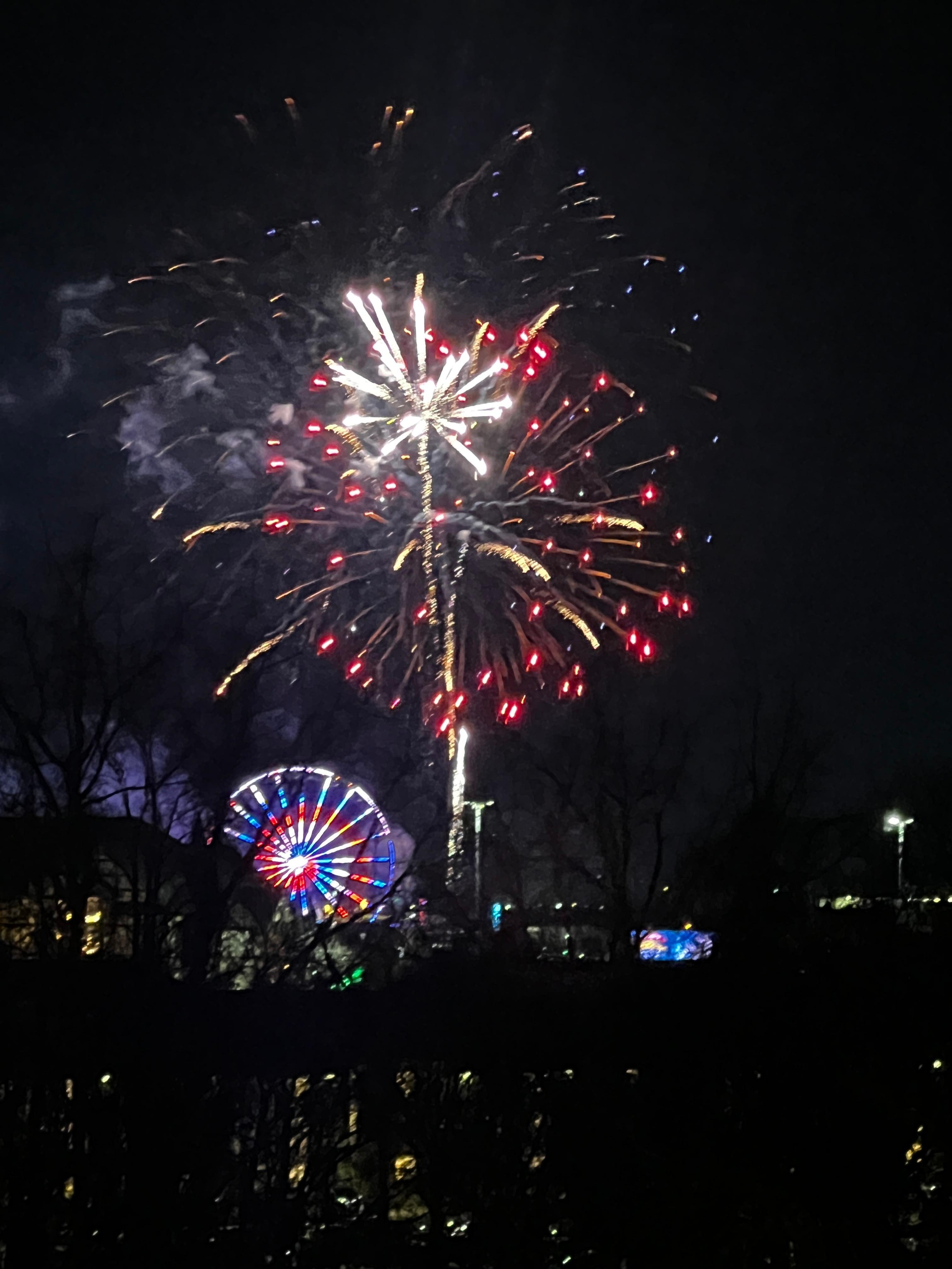 View from room on New Year  ’s Eve 2025-2026