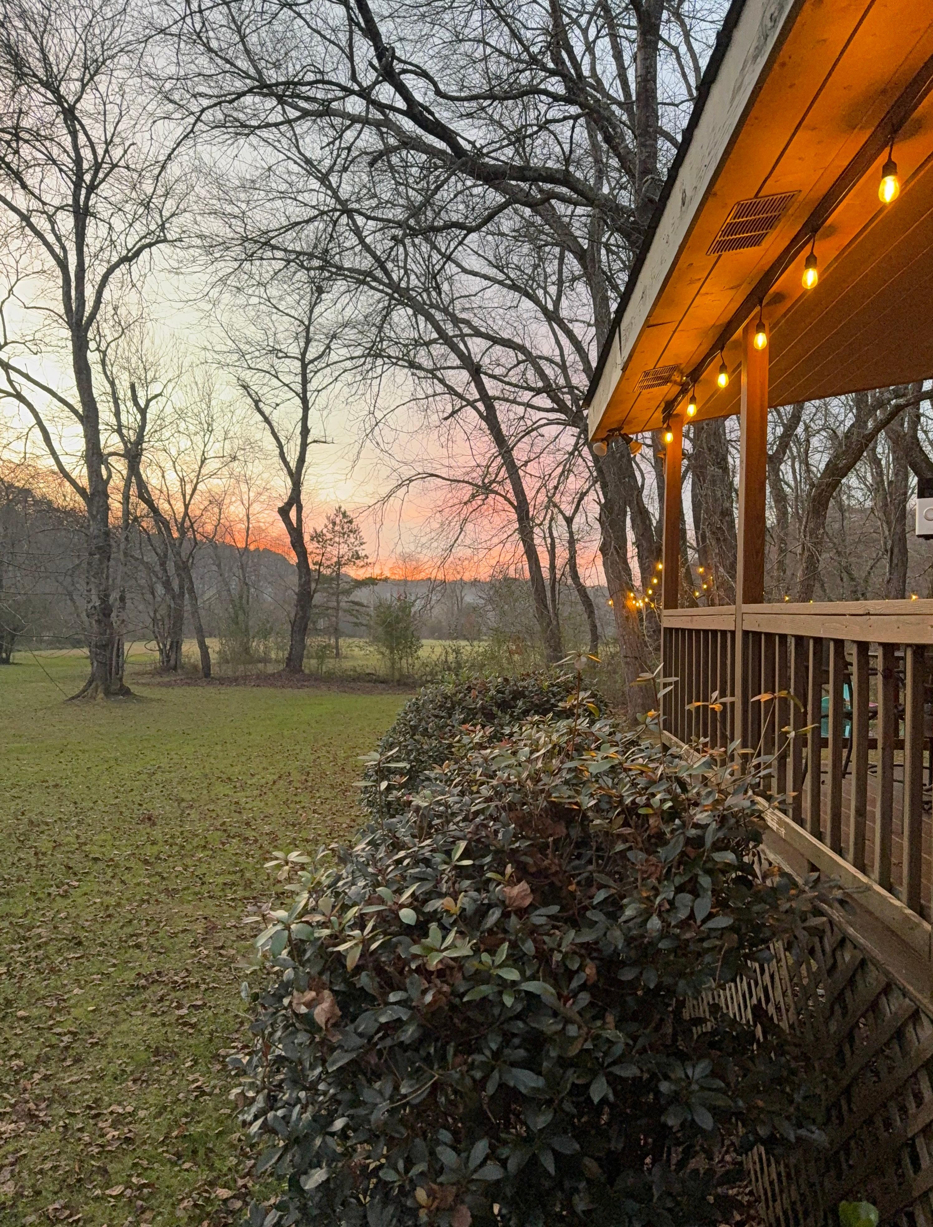 Sunset from front porch