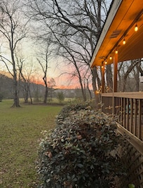 Sunset from front porch