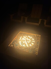 Loved the fire pit at night