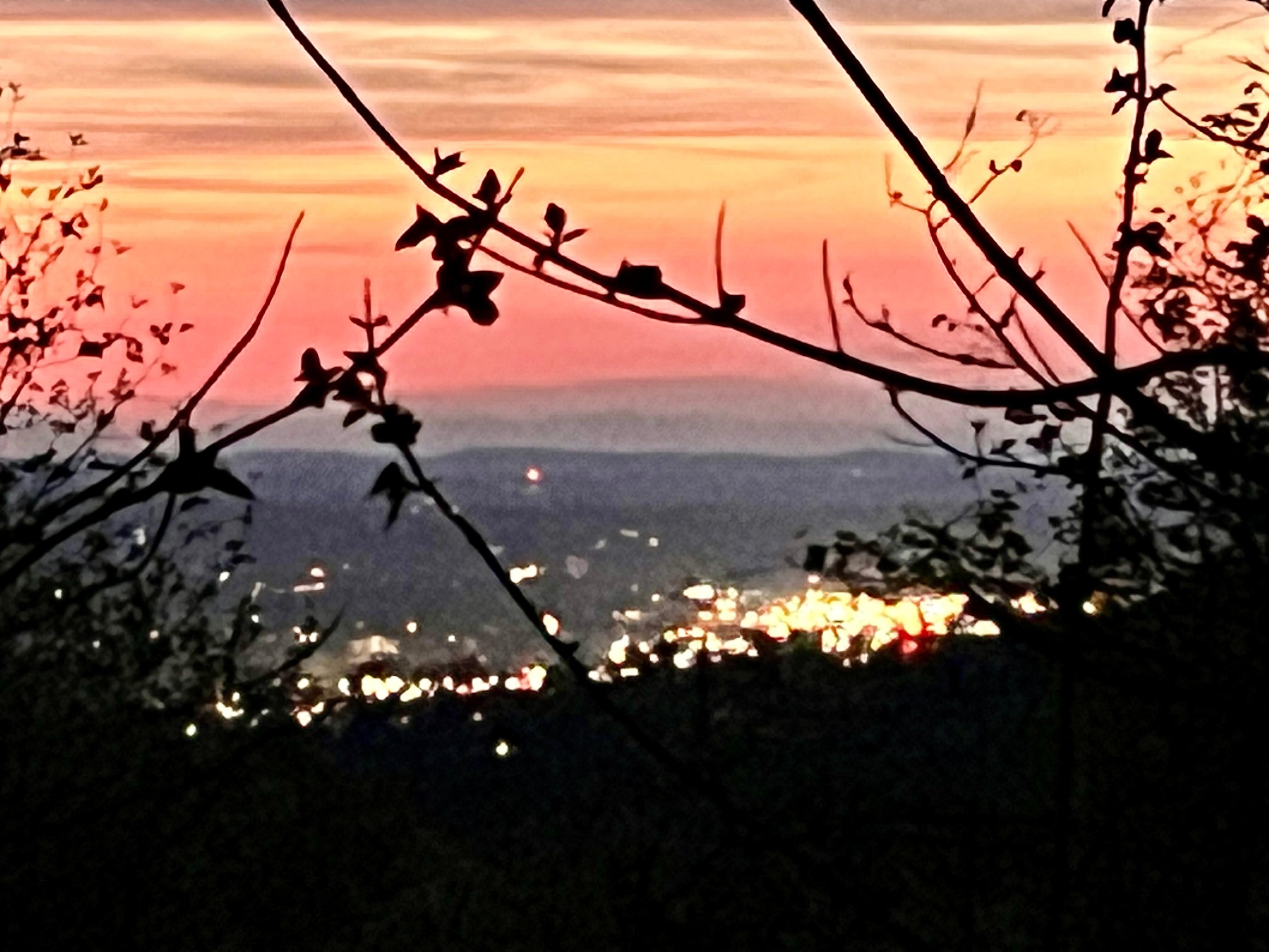 Sunset taken from back porch.   
