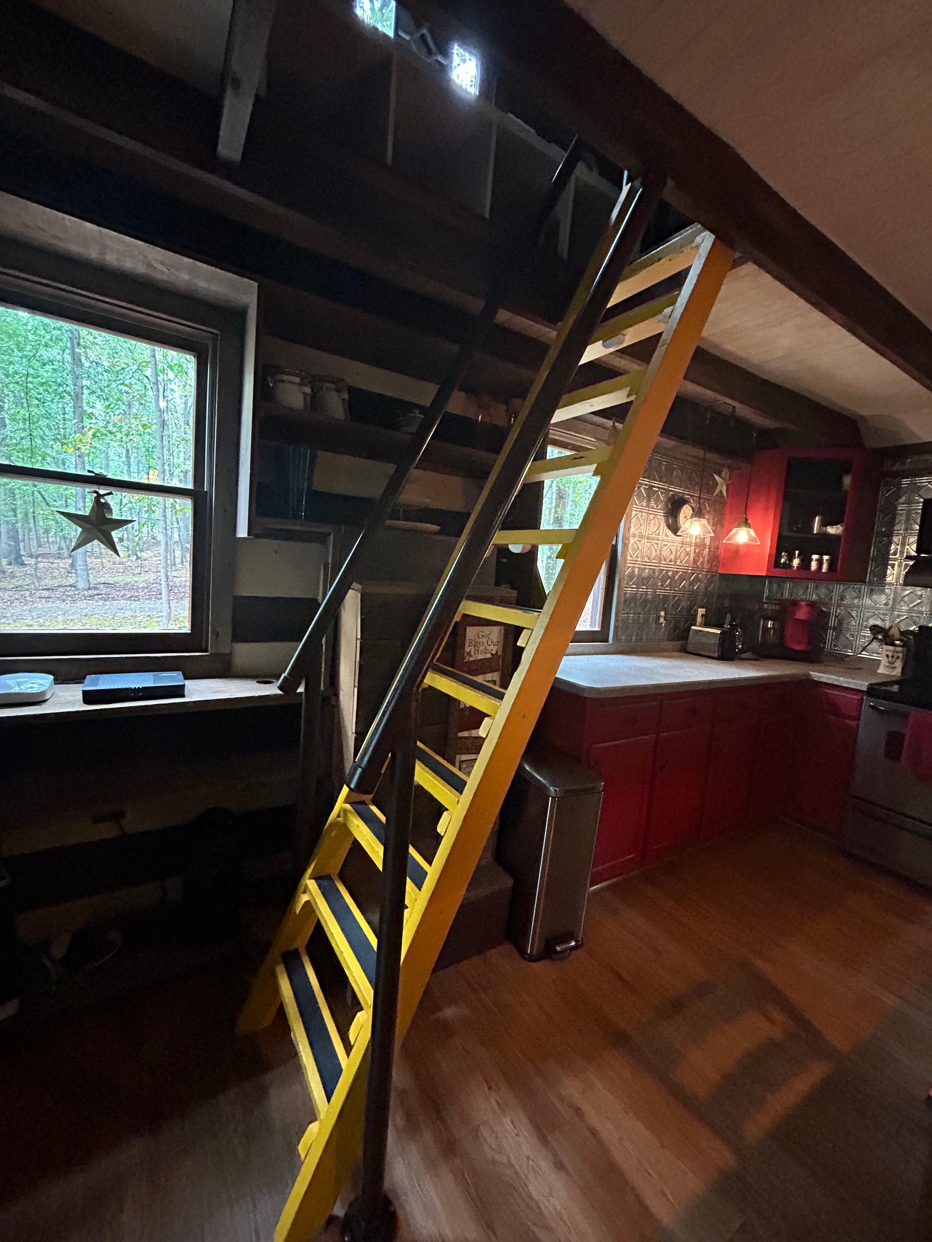 Another view of the ladder