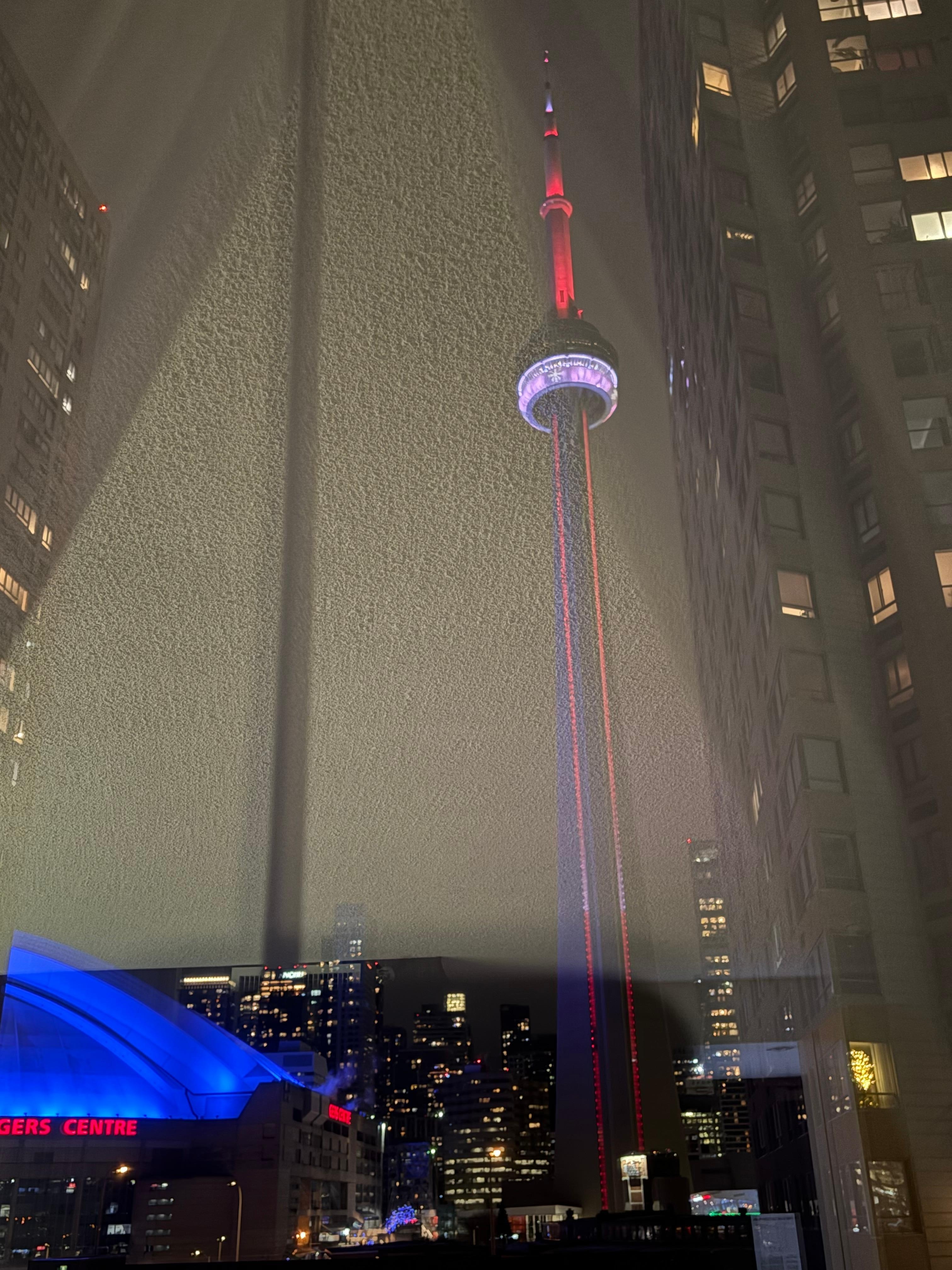 Vue de notre chambre. 