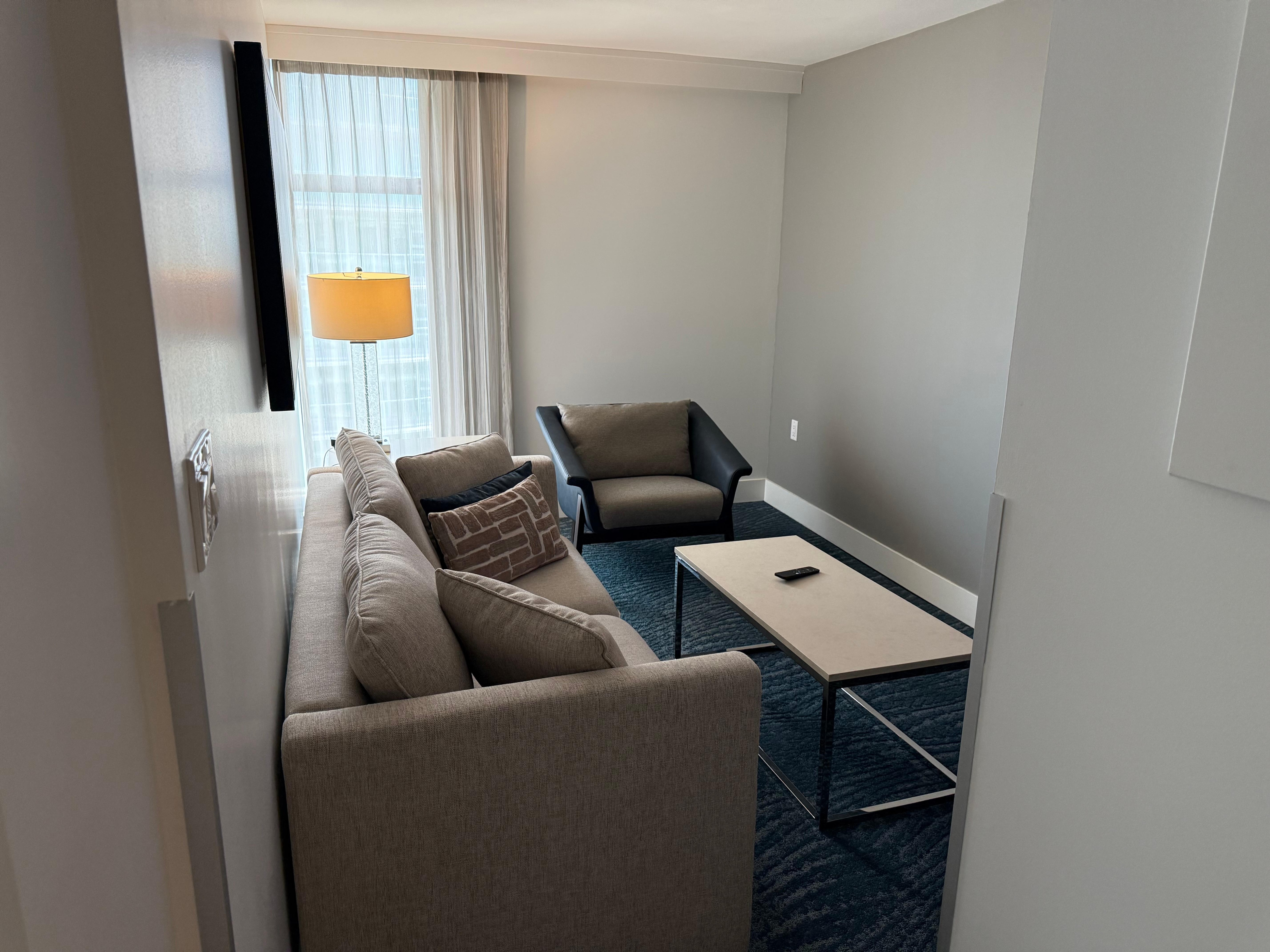 I didn’t expect to get the living room, but I did use it every evening to watch TV before bed