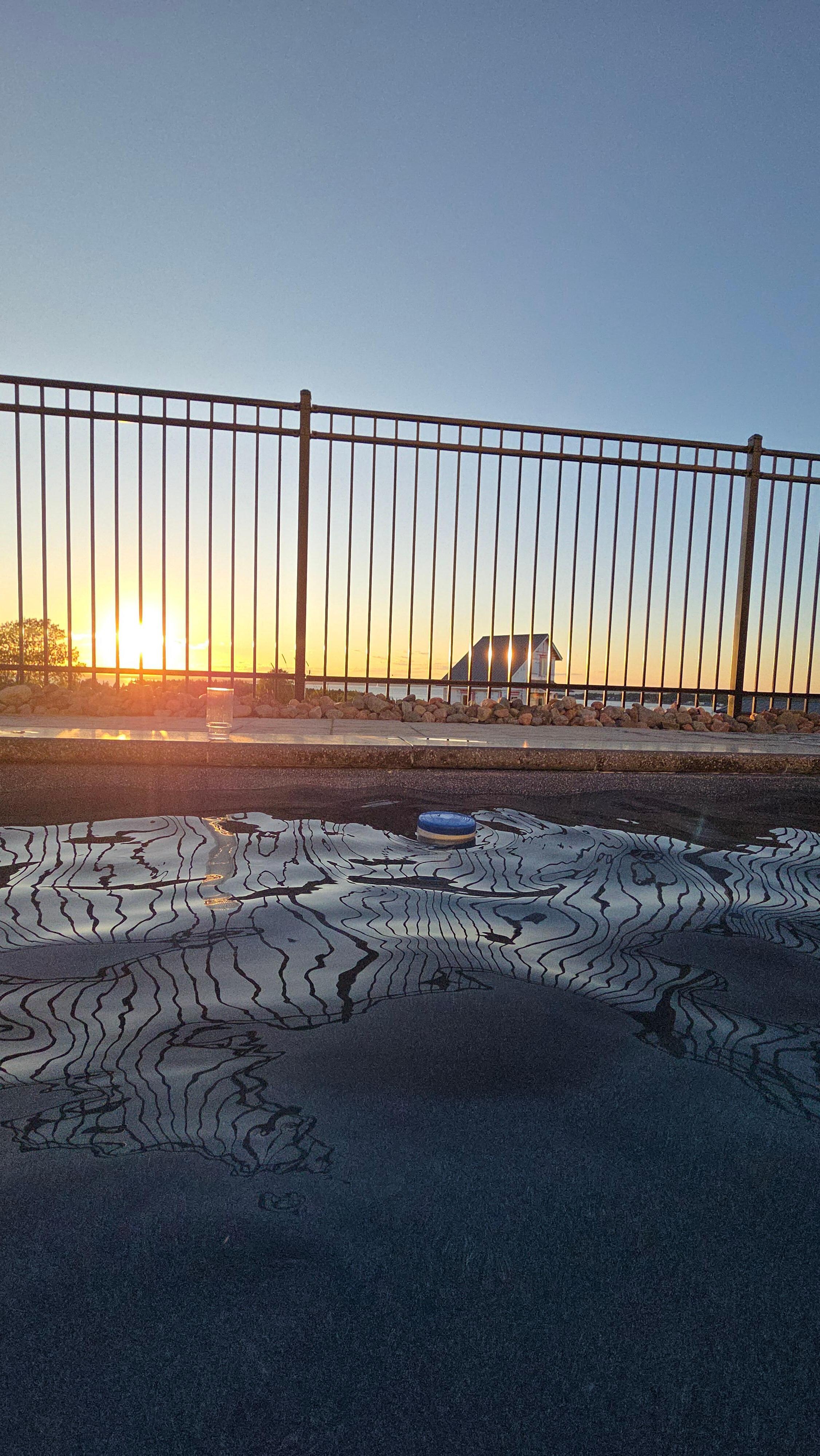 Sunset from the Hot Tub