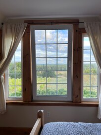 Best wake-up view ever (master bedroom front window)