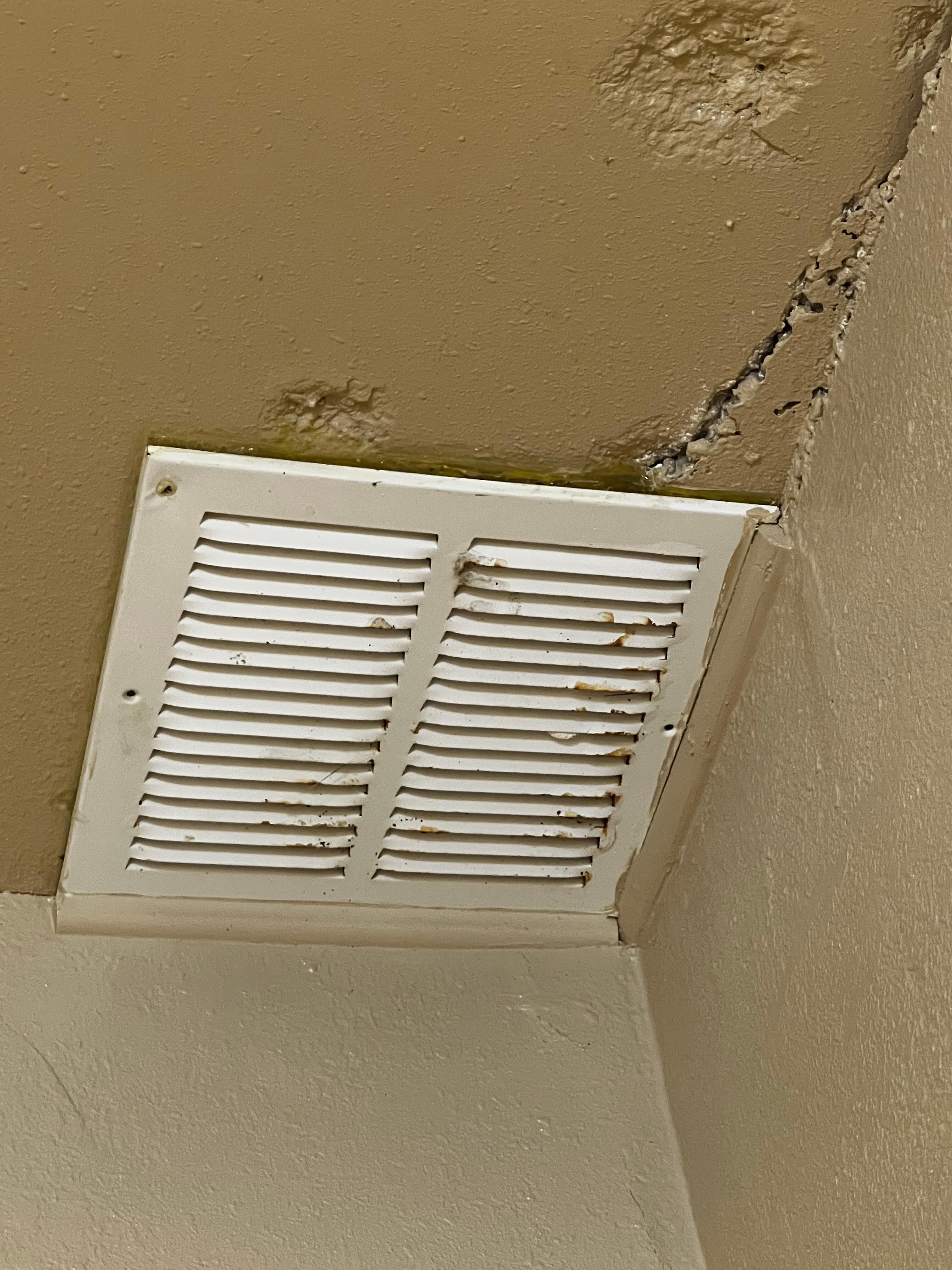 Vent above shower/tub