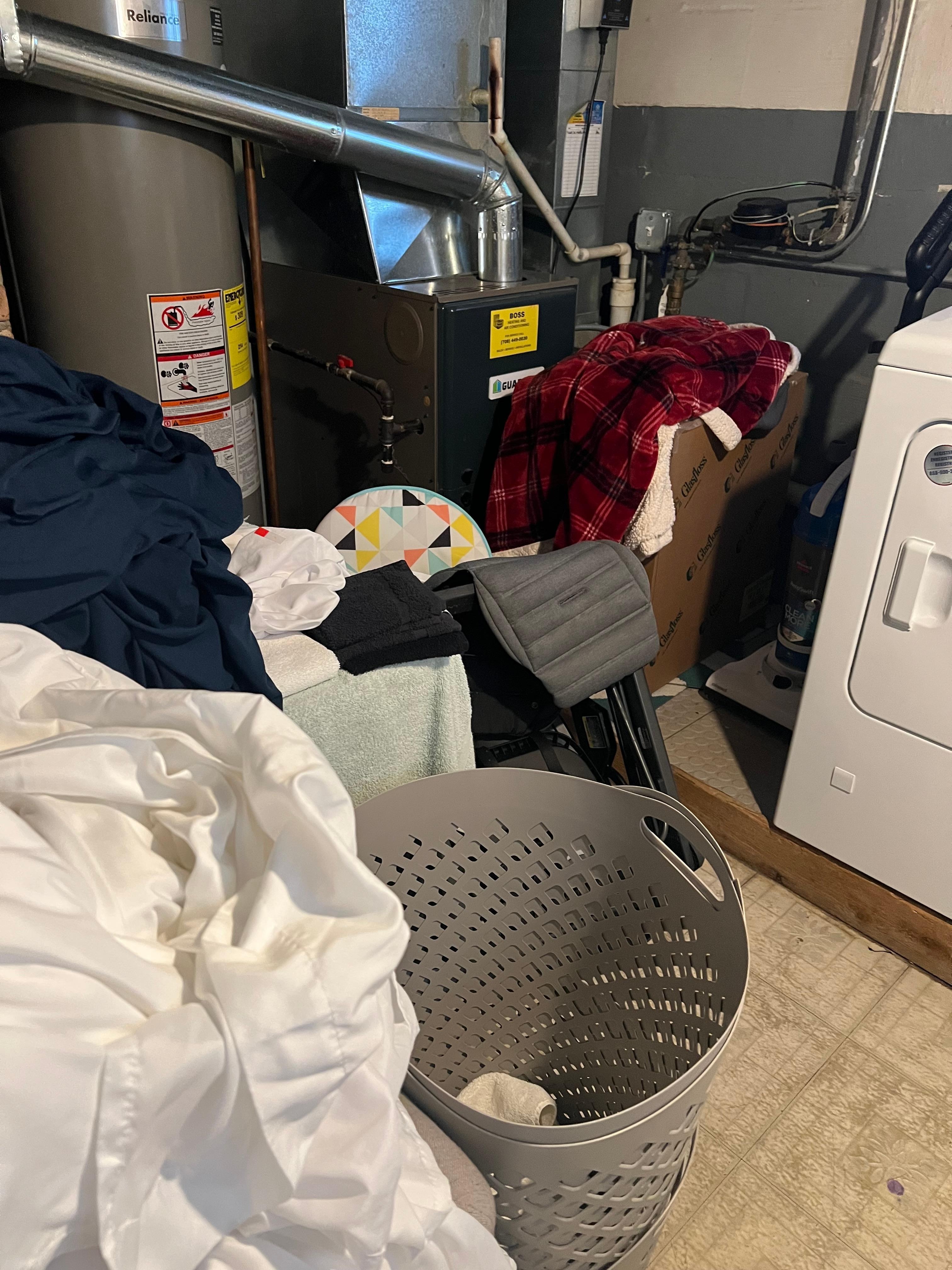 Laundry room upon arrival 