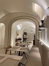 Beautiful buffet breakfast room