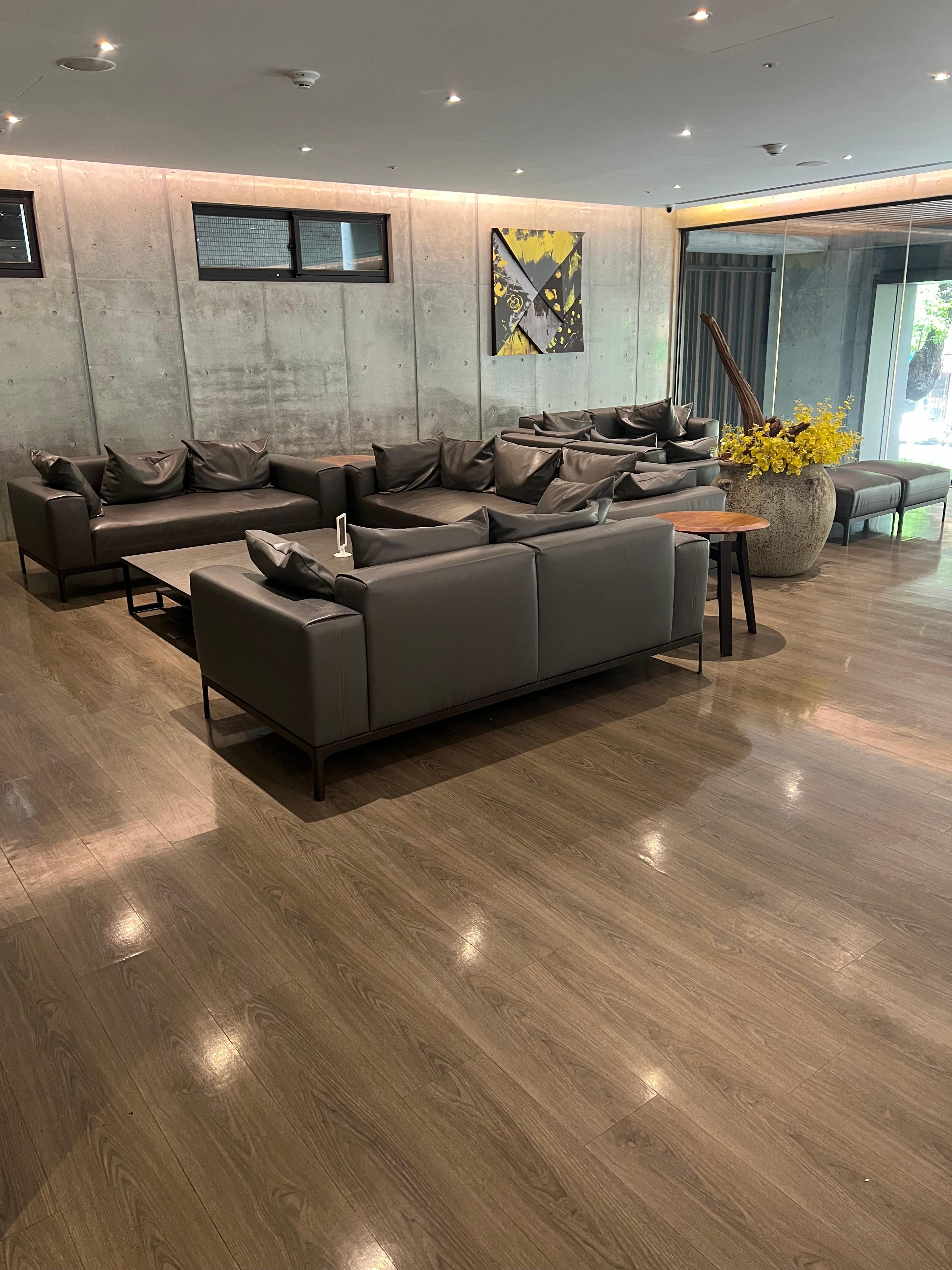 2階にある共有スペース。高級感凄い