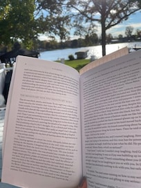 Spent time reading with the cool air, bird song and the breeze blowing. LOVELY TIME.