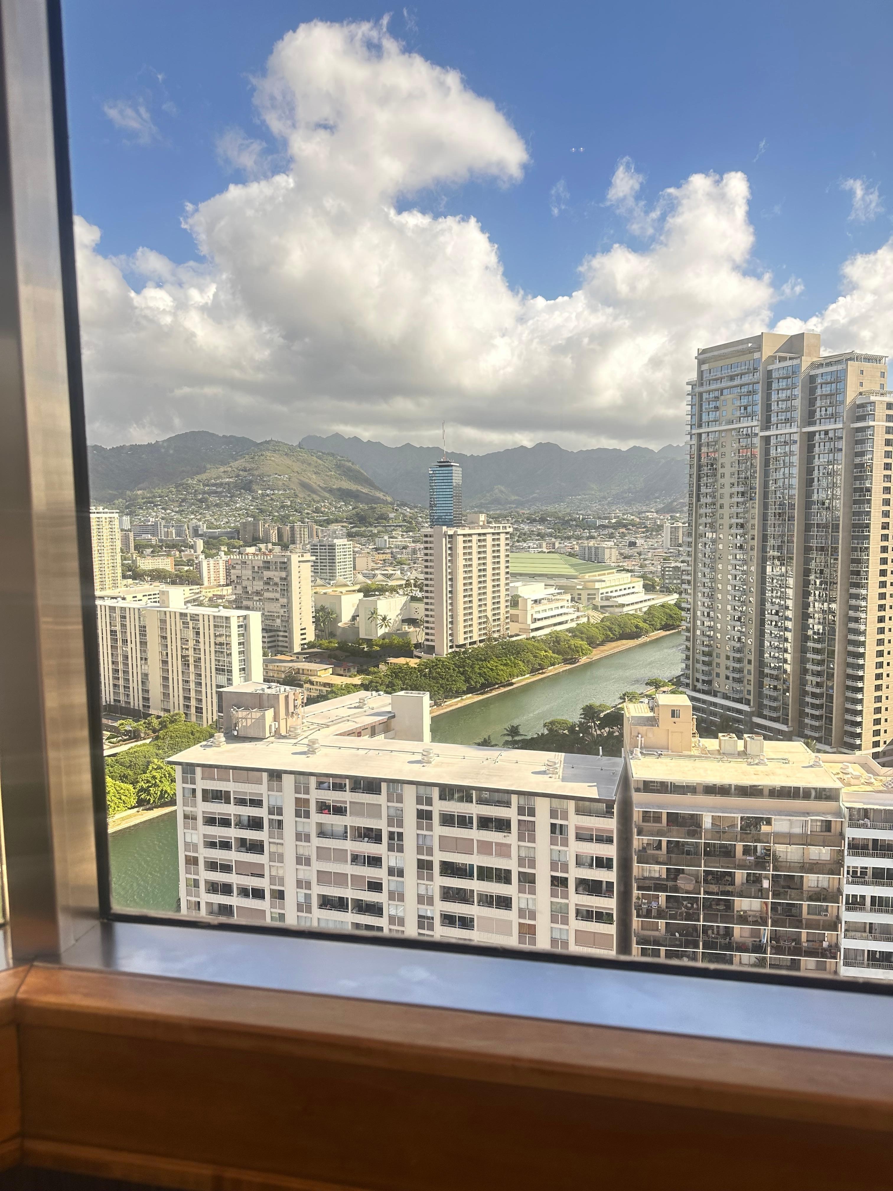 Hotel room ocean view right angle