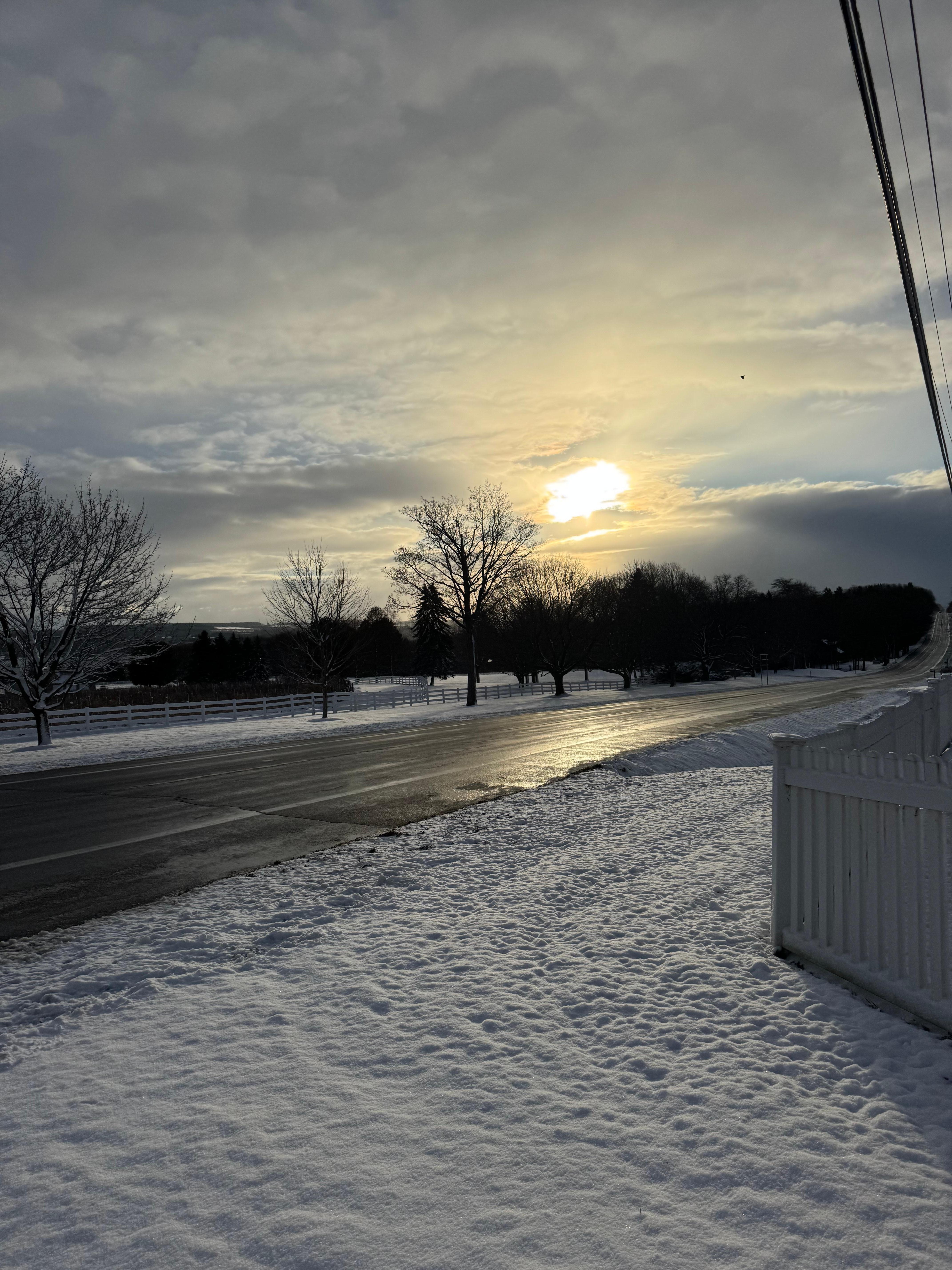 View as I went out for a morning run!  