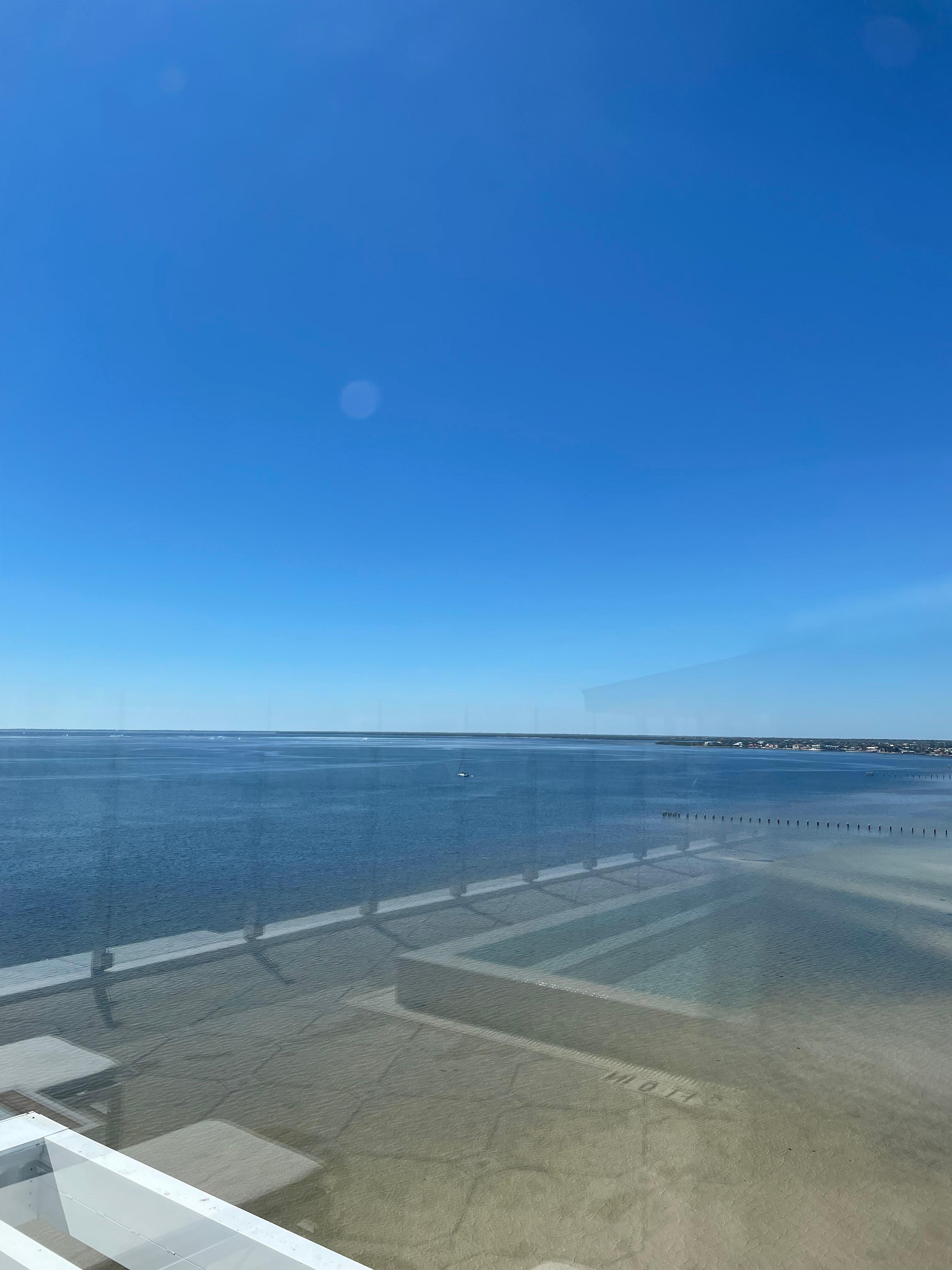 View from roof top pool