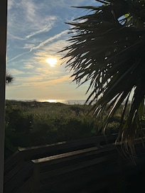 View from the balcony looking north