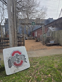 Beer Garden at the Forest City Brewery literally a 1 minute walk from the apartment!