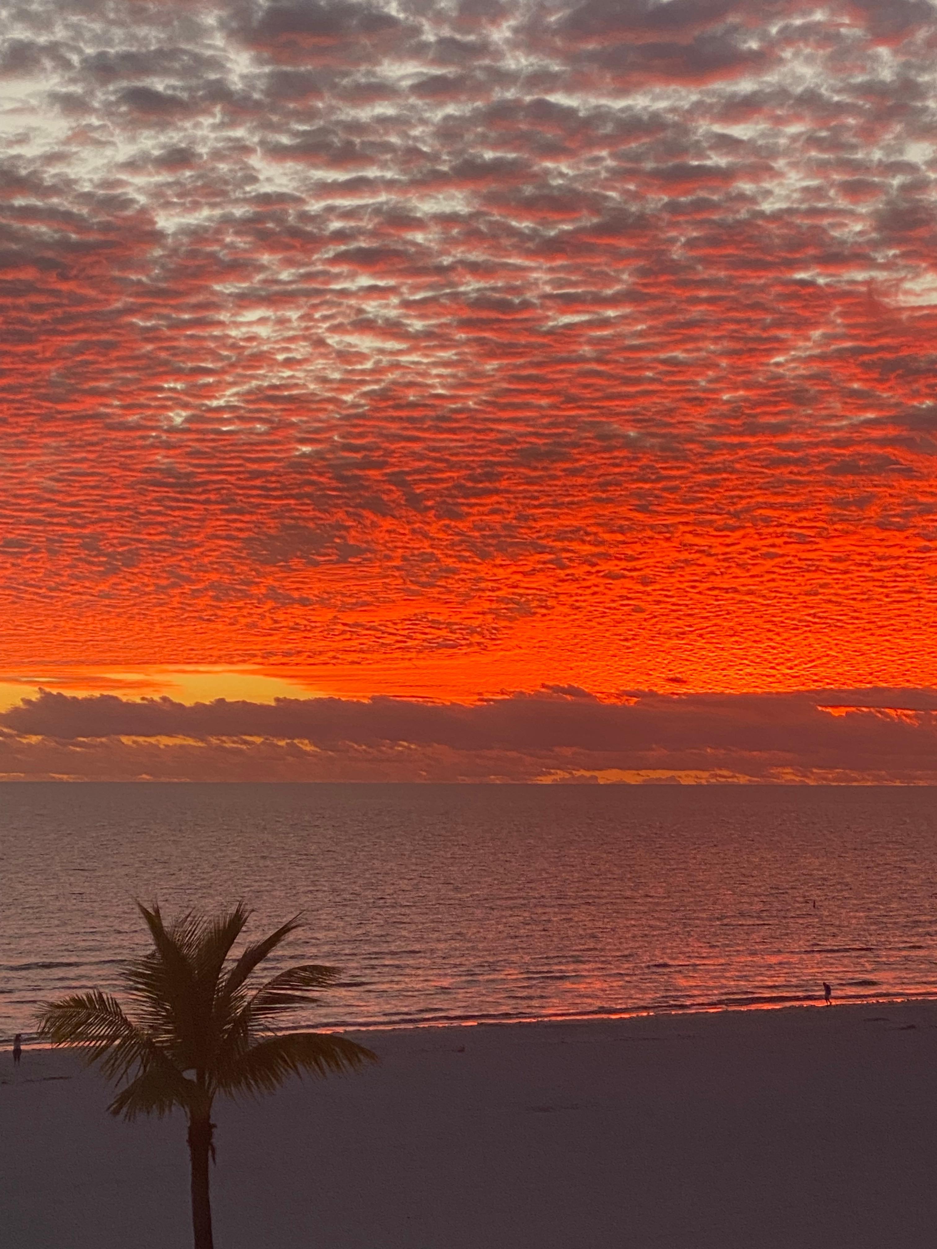 sunset from the lanai