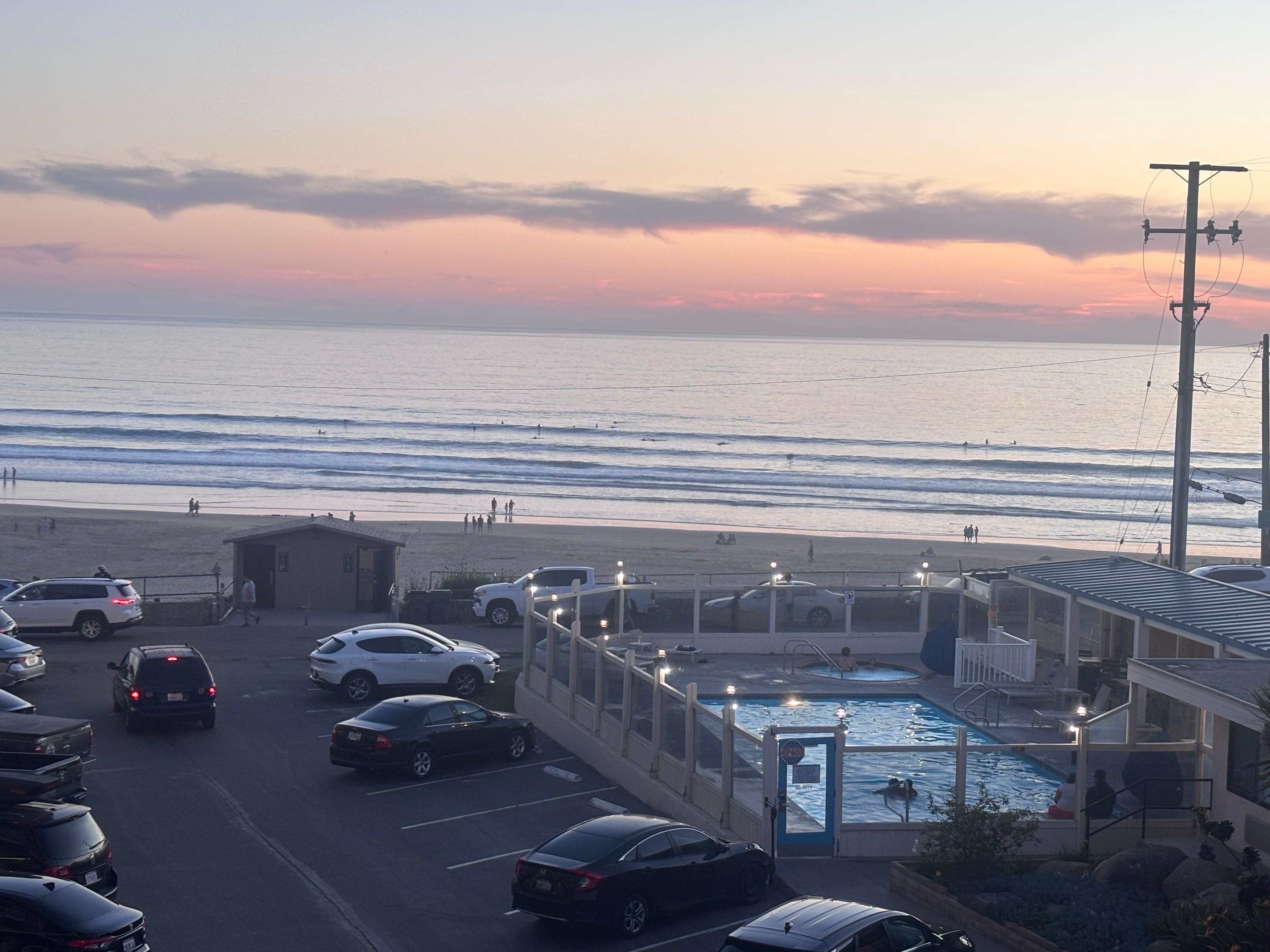 Beach access across the street