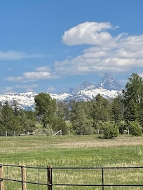 Close up of the west side of the Tetons.