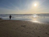 Walking along Ocean Beach