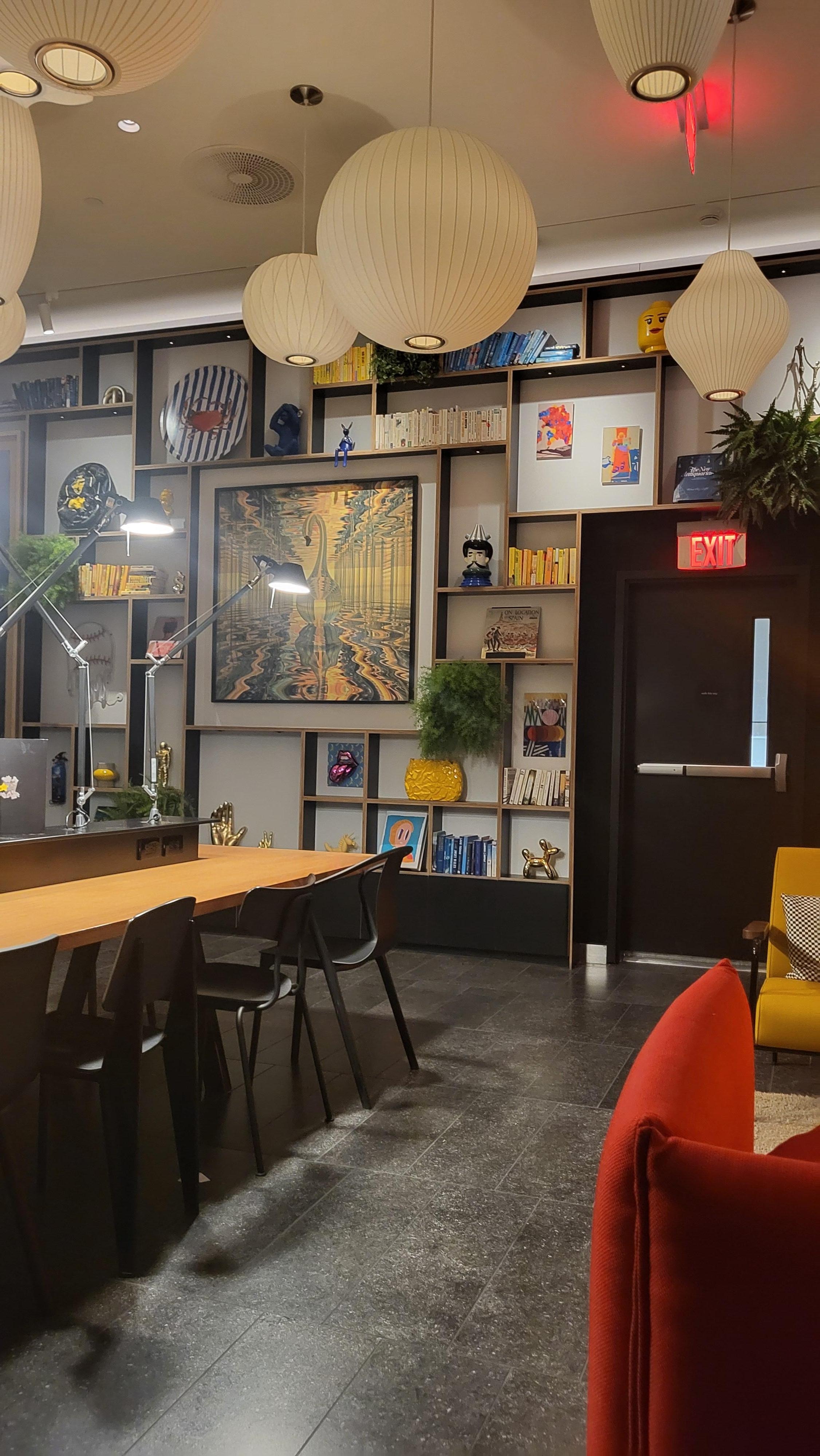 Loved hanging in cute living area space after a late night out.