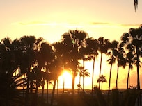 View at sunrise from our balcony