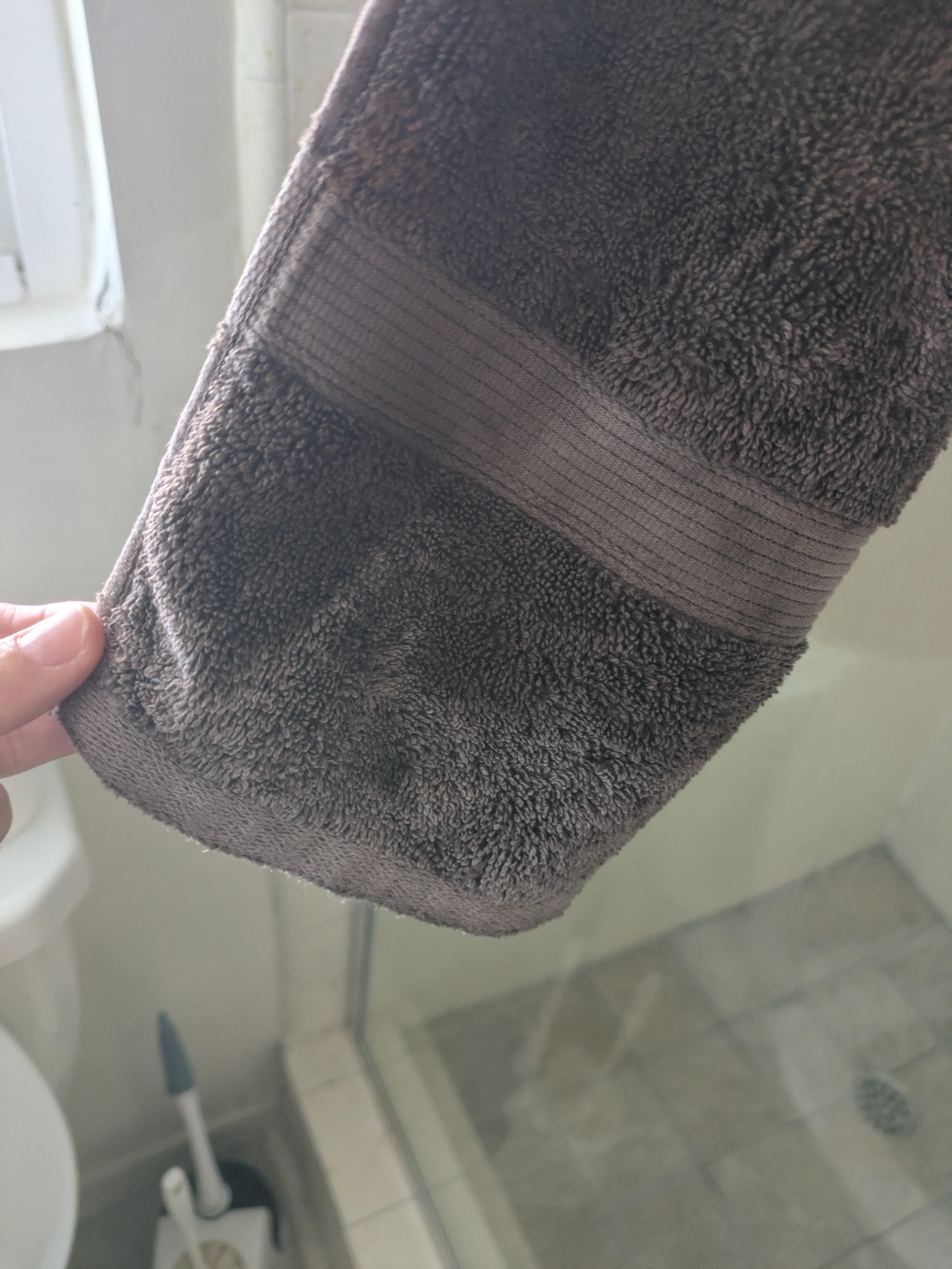 Towels stained and in poor condition