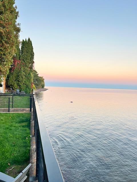 Dusk looking to the north.