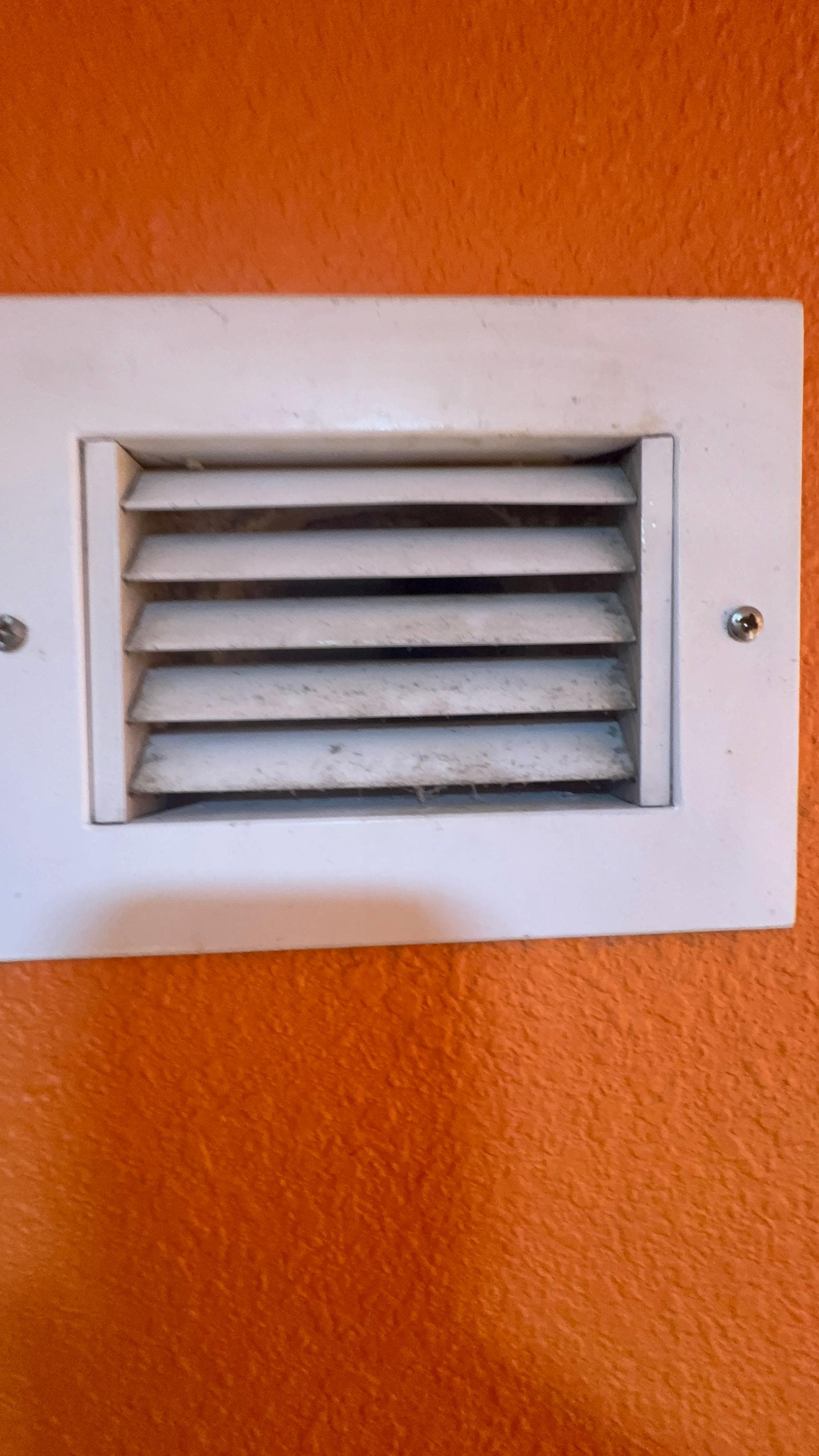dirty vent; you could smell smoke in the room and it was dirty
