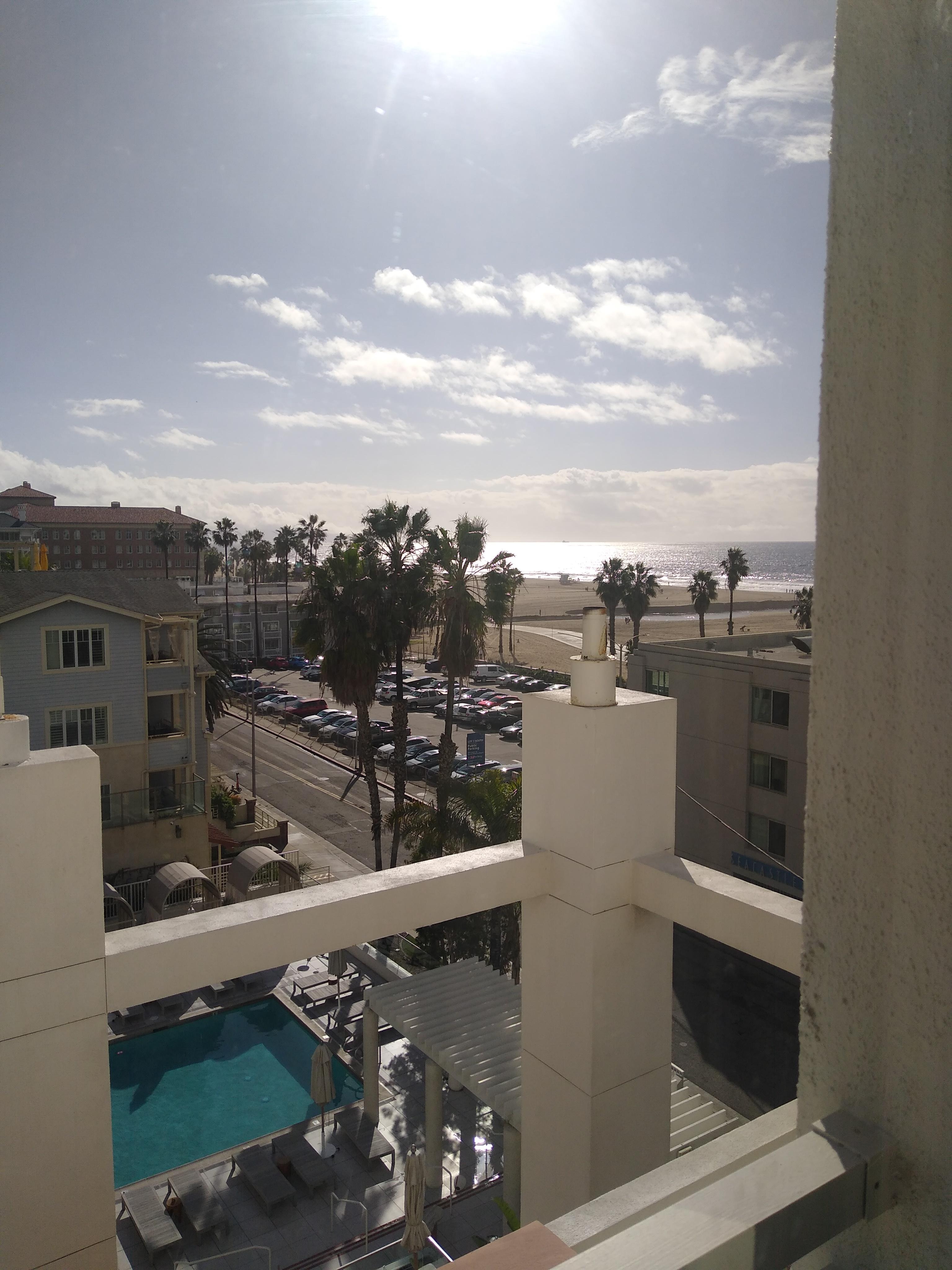 Partial ocean view from my room