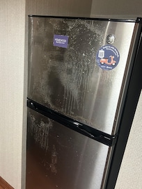 Fridge surface destroyed.
