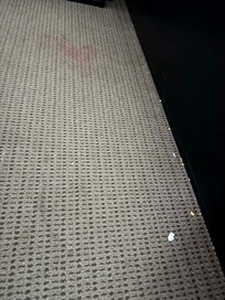 Dirty floor even when the room was late for us