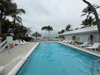 Heated pool with an ocean view