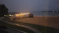 View from our room at night