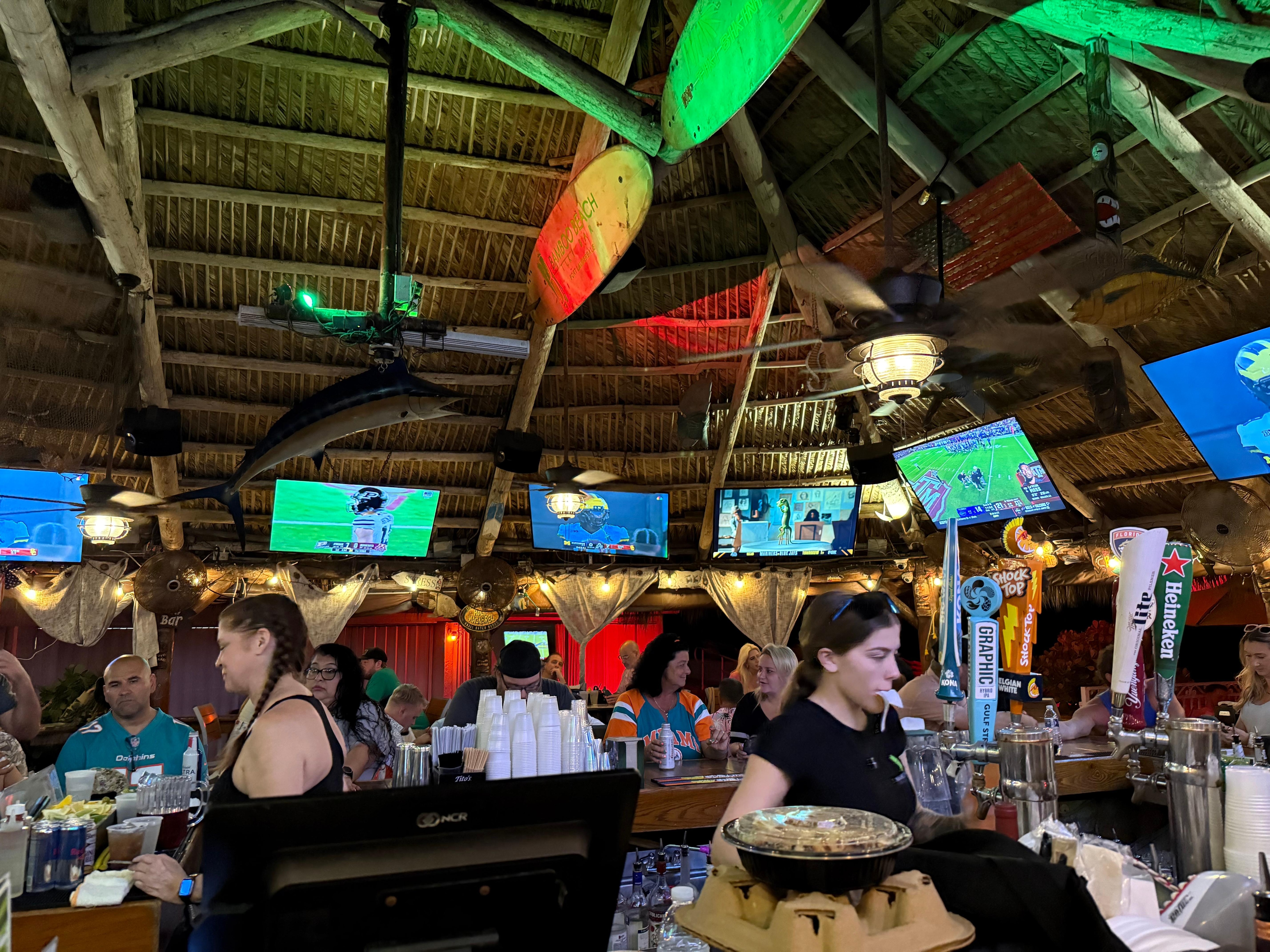 Tiki bar and restaurant 