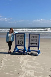 Easy access to the beach. This is a great beach for walking.