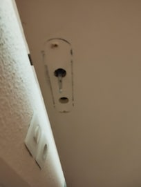 Poignée de porte manquante