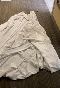 I had to put sheets over the entire or most of the carpet. It was so filthy!